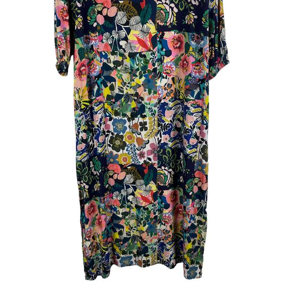 Johnny Was Puff Sleeve Maxi Dress Swim Cover Up Layla Print Size XS - Picture 7 of 13